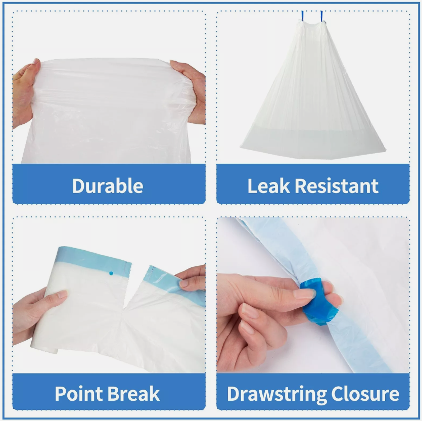 Replacement Cat Litter Bags. 2 Rolls, 30 bags.