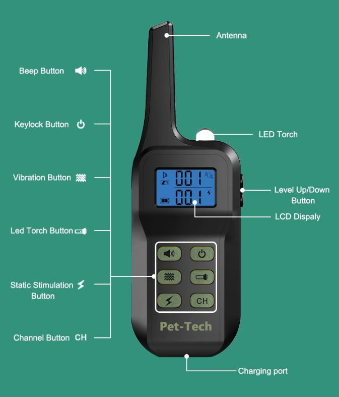 2 in 1 bark & remote training collar features