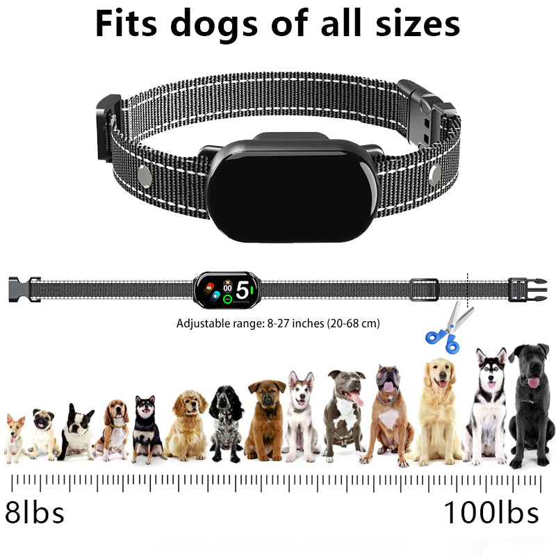 PT-BR02 Smart Bark Collar with Colour Display