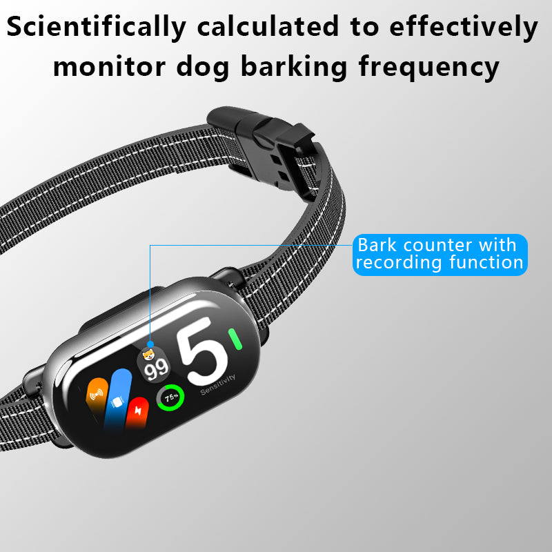PT-BR02 Smart Bark Collar with Colour Display