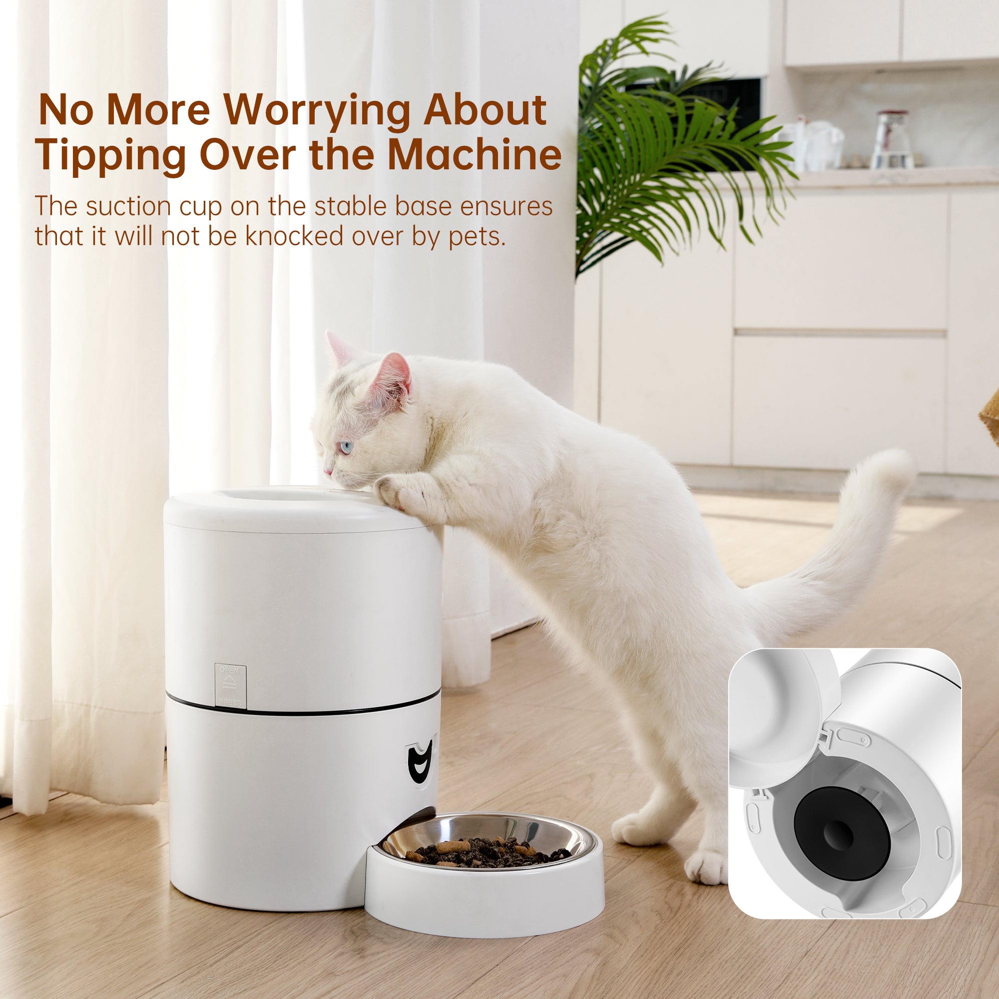 Smart Auto Feeder 4L - App Controlled Food Dispenser