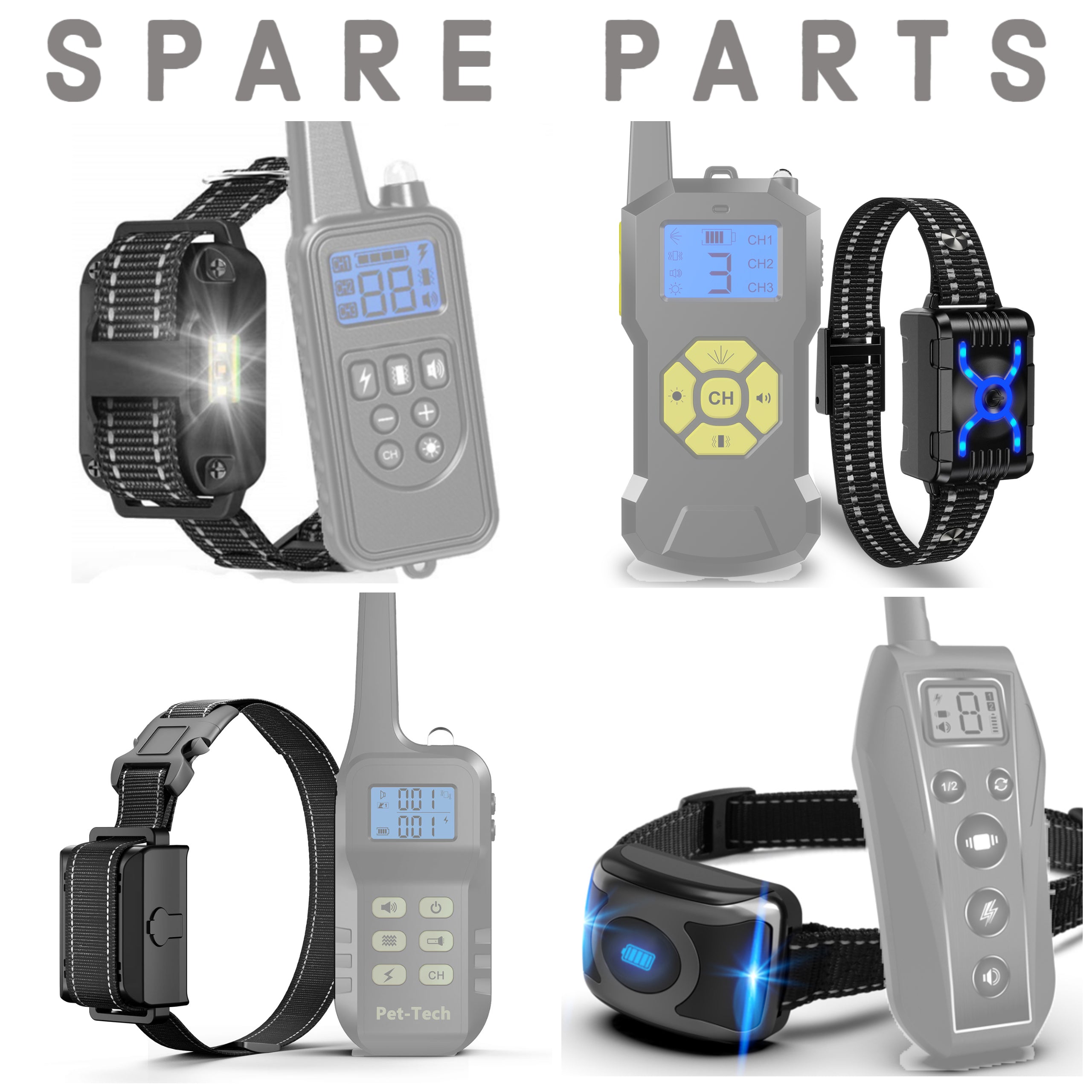 pet-tech spare receivers for remote training collars
