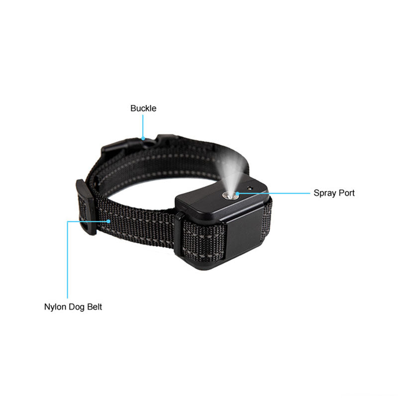 product parts of pet-tech's citronella spray collar without shock
