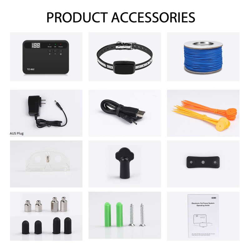 ptz-862 electronic dog fence system product accessories